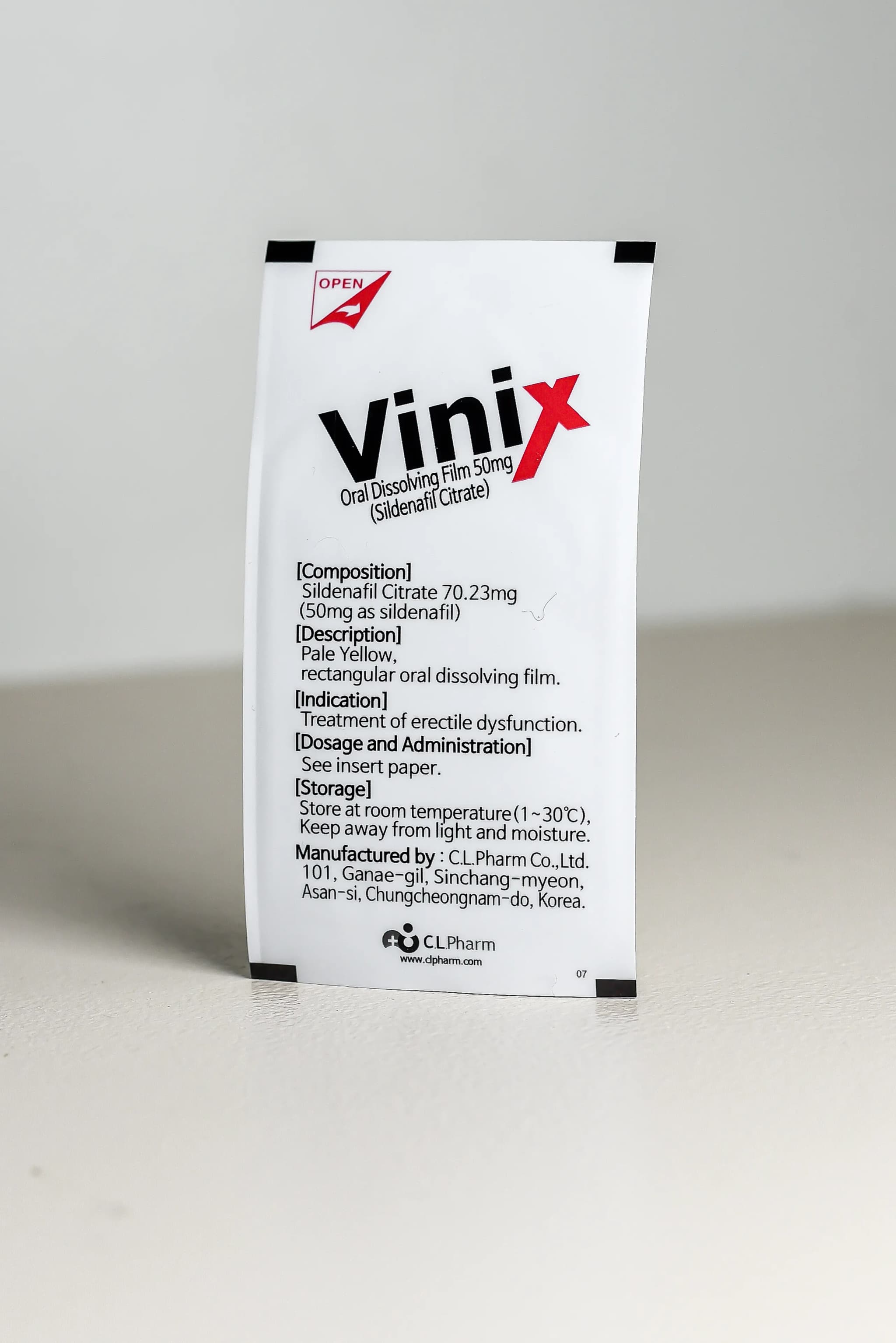 Vinix Oral Strips - Sildenafil Citrate 50mg